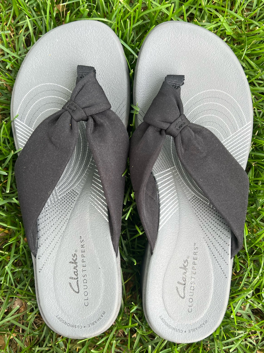 Clarks Cloudsteppers Breeze Rae Erin sandal Flip Flops women’s Sz 6 like new! - Picture 3 of 11